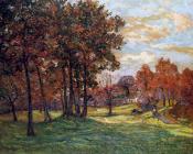 马克西姆 莫福拉 : Autumn Landscape at Goulazon, Finistere